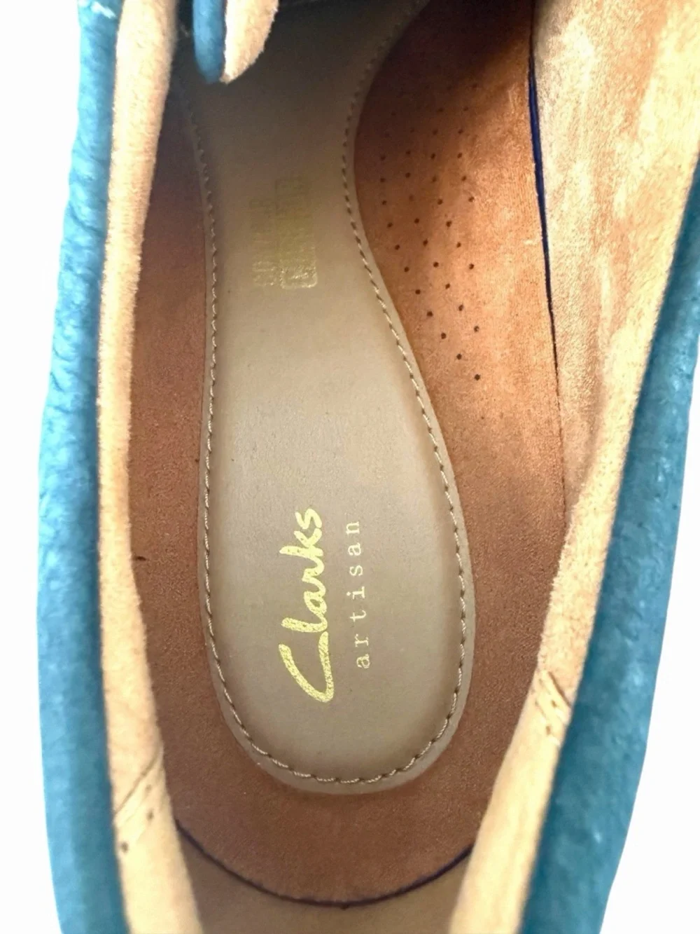 Clarks Mens Monahan Plain Navy Blue Nubuck Leather Casual Shoes 13M NWOB